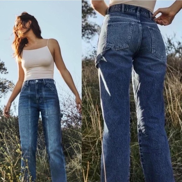 NWOT Reformation Kealy Carpenter High Rise Relaxed Jeans - Picture 5 of 9